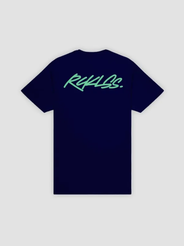 Scribe Tee - Navy made by Young & Reckless