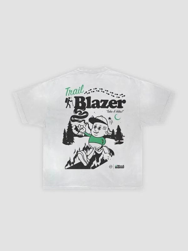 Reckless X WeedHumor: Trailblazer Tee - White sold by Young & Reckless