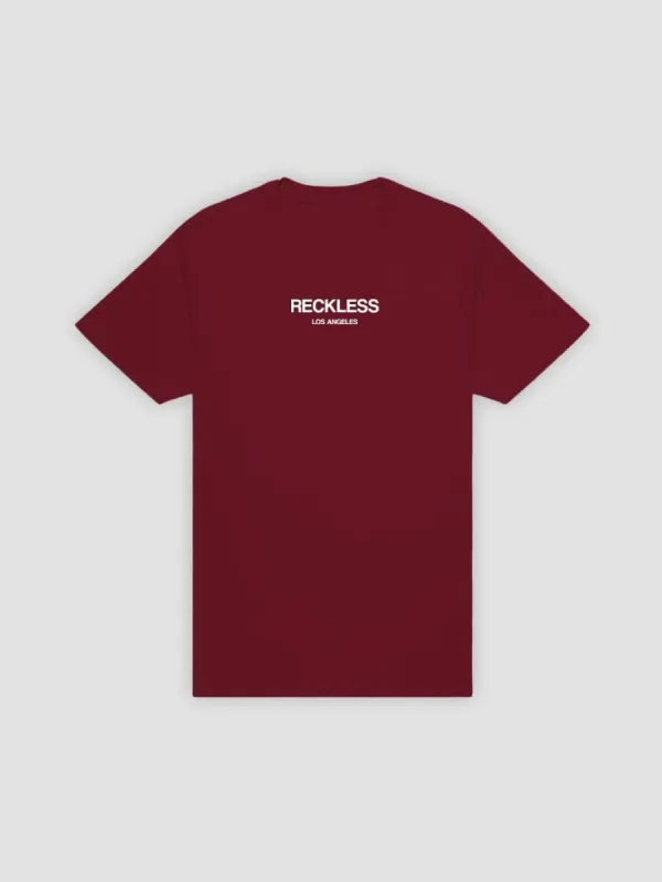 Classic Tee - Burgundy sold by Young & Reckless
