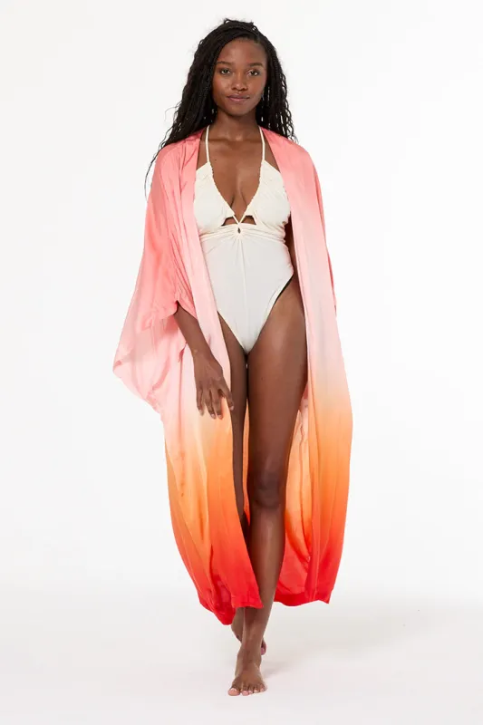 Kana Kimono // Solar Orange Ombre sold by Young Fabulous & Broke