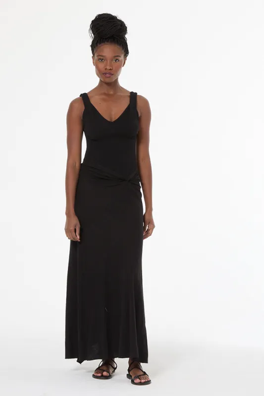Amina Maxi Dress // Black Pigment sold by Young Fabulous & Broke
