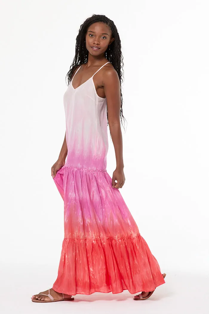 Alani Voile Dress // Electric Brushed Ombre sold by Young Fabulous & Broke