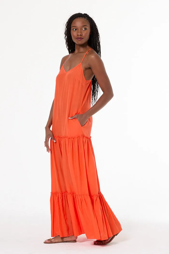 Alani Voile Dress // Lava sold by Young Fabulous & Broke product image thumbnail 3