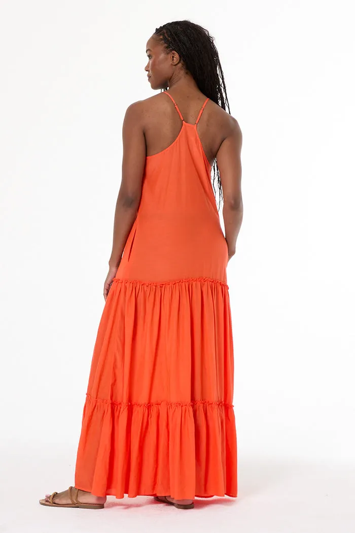 Alani Voile Dress // Lava sold by Young Fabulous & Broke product image thumbnail 4