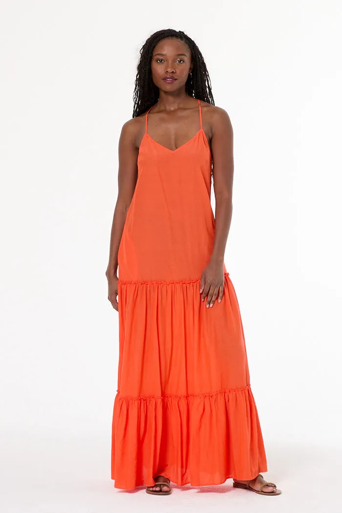Alani Voile Dress // Lava sold by Young Fabulous & Broke product image thumbnail 2