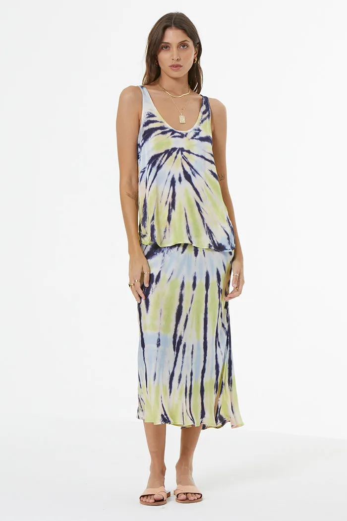 Felicity Skirt // Cornflower Octopi Wash sold by Young Fabulous & Broke