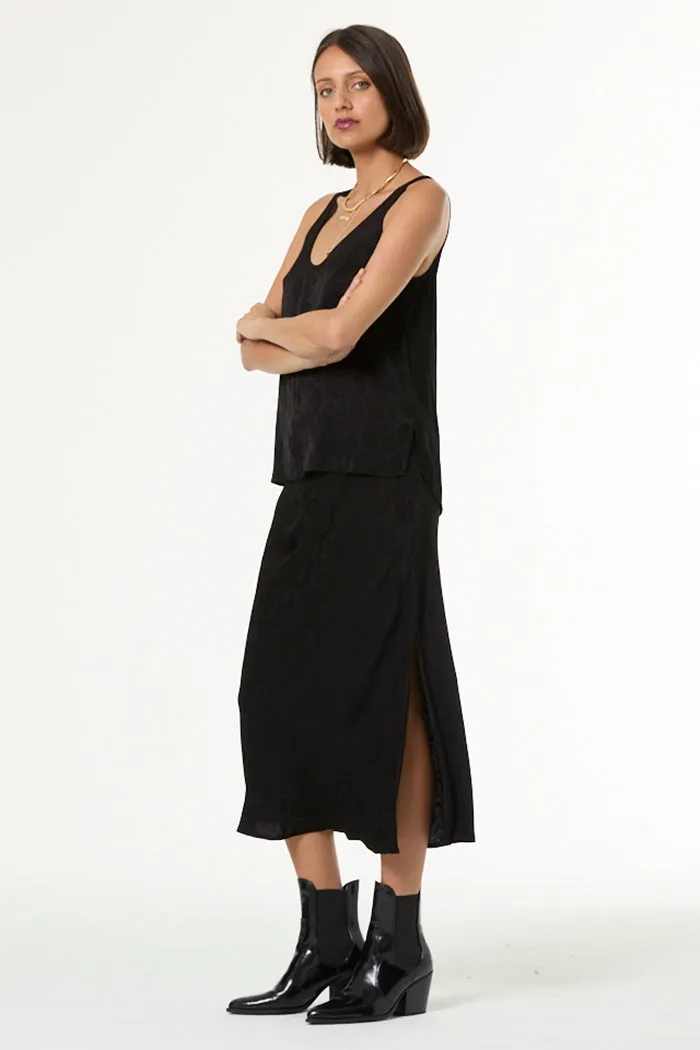 Felicity Snake Jacquard Skirt // Black sold by Young Fabulous & Broke product image thumbnail 2