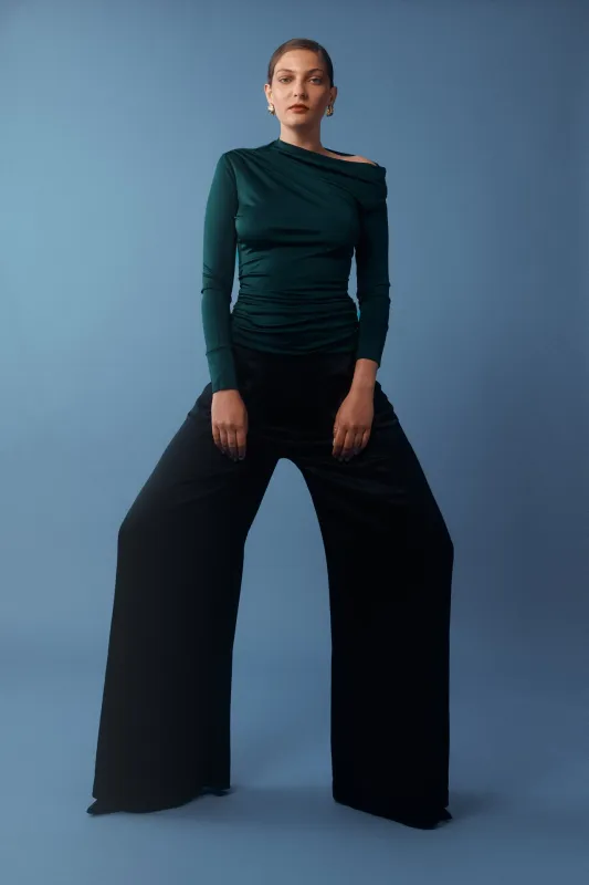 Bina Pleated Pant // Black made by Young Fabulous & Broke