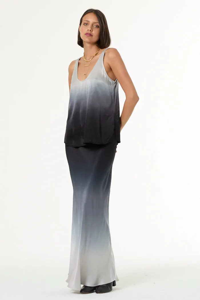 Flossie Maxi Skirt // Silver Black Ombre sold by Young Fabulous & Broke product image thumbnail 2