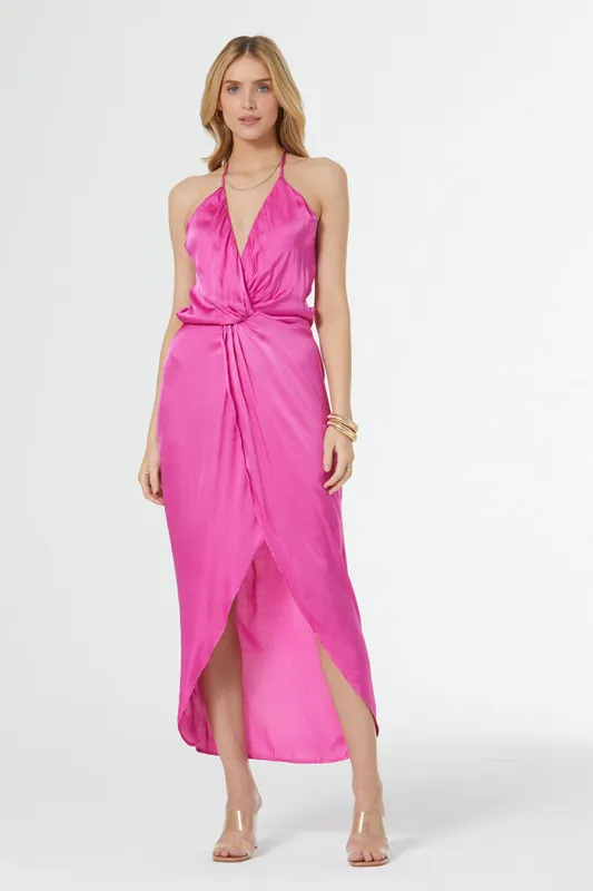 Siren Slip Dress // Raspberry sold by Young Fabulous & Broke