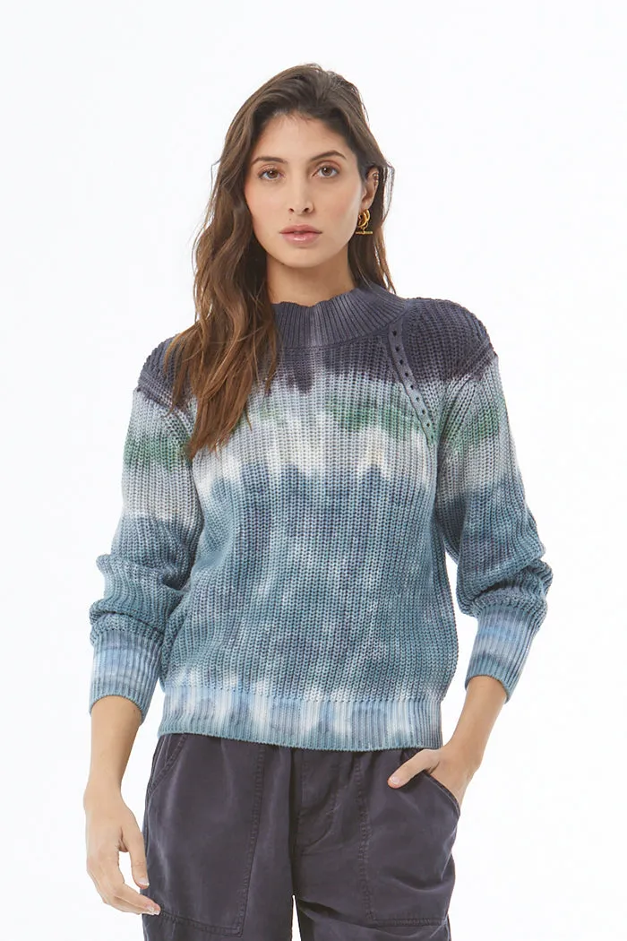 Bernice Sweater // Blue Tide Terra Wash sold by Young Fabulous & Broke
