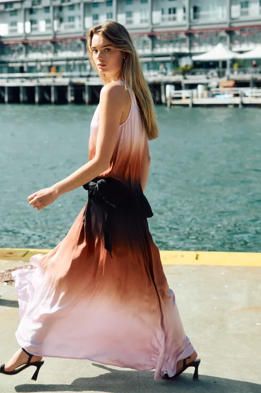 Arla Maxi Wrap Skirt // Antique Violet Ombre sold by Young Fabulous & Broke