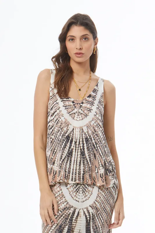 Nari Tank // Shiitake Nexus Wash sold by Young Fabulous & Broke