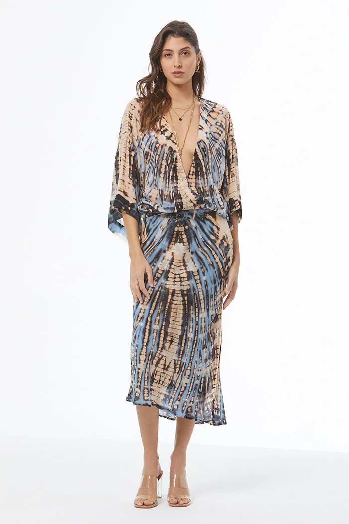 Felicity Chiffon Skirt // Cyan Nexus Wash sold by Young Fabulous & Broke product image thumbnail 3