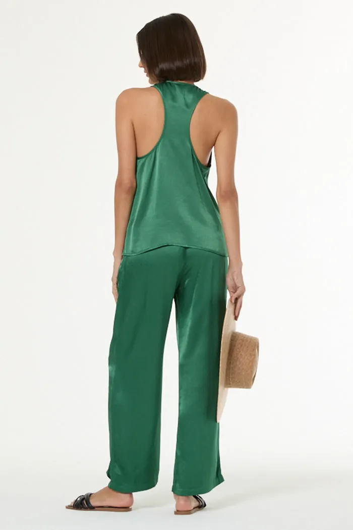 Sage Tank in Heavy Satin // Palm sold by Young Fabulous & Broke product image thumbnail 5