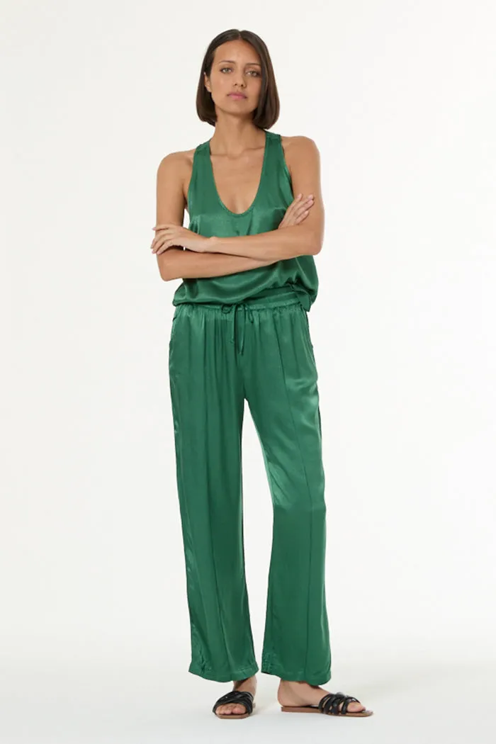 Sage Tank in Heavy Satin // Palm sold by Young Fabulous & Broke product image thumbnail 3