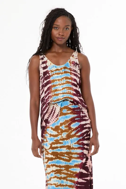 Nari Tank // Pacific Reef Wash sold by Young Fabulous & Broke