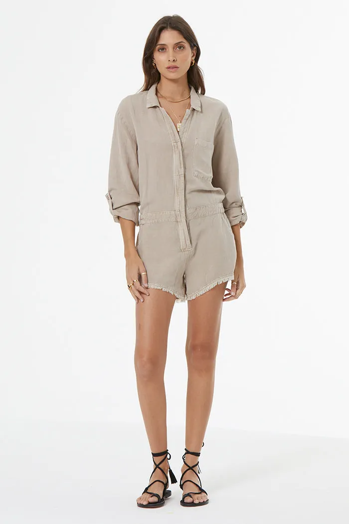 Rea Romper // Sandstone Pigment sold by Young Fabulous & Broke product image thumbnail 2