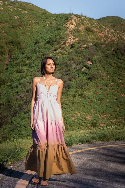 Haisely Poplin Dress // Pink Mauve Ombre made by Young Fabulous & Broke