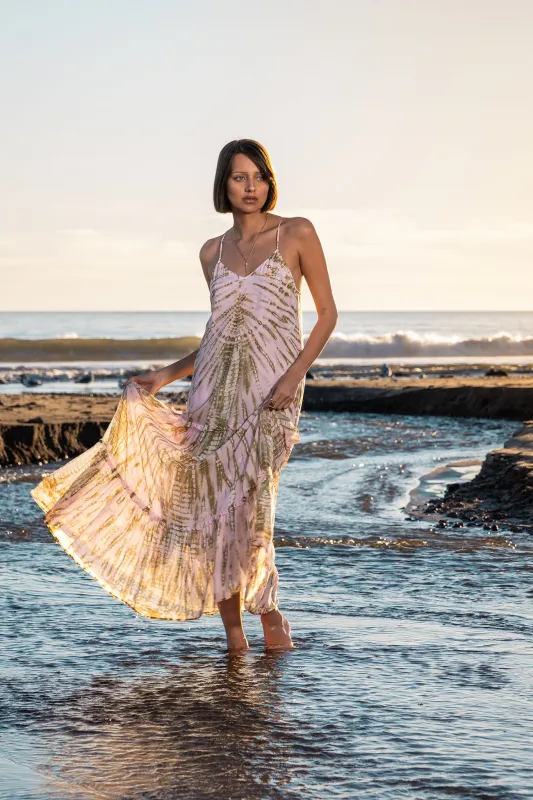 Alani Chiffon Dress // Frosted Pink Nexus Wash made by Young Fabulous & Broke