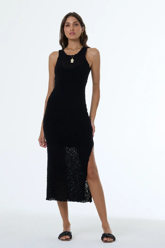 Enele Bouclé Dress // Black sold by Young Fabulous & Broke