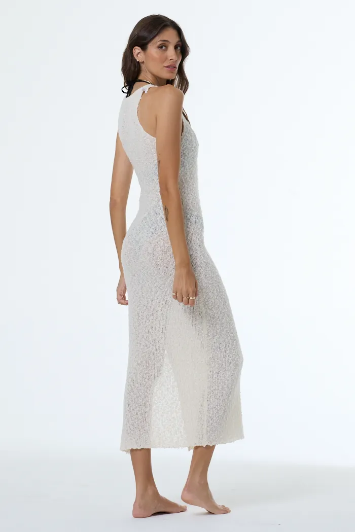Enele Bouclé Dress // Chalk sold by Young Fabulous & Broke product image thumbnail 4