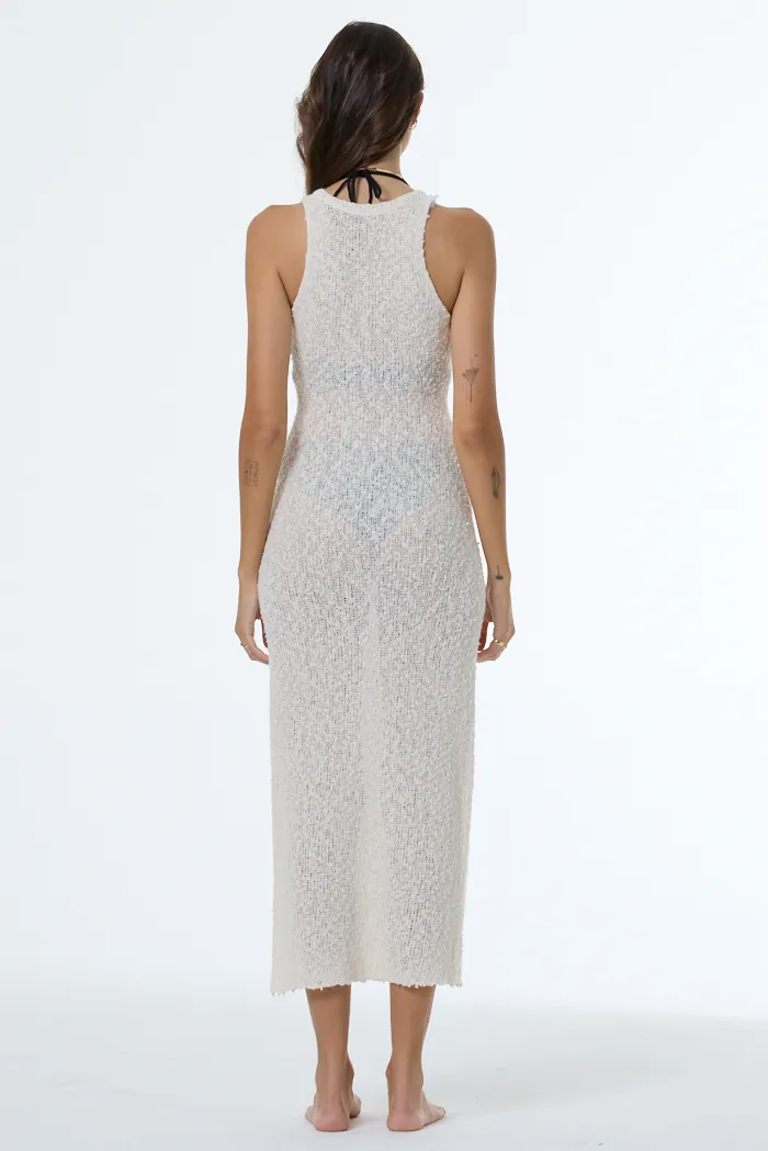 Enele Bouclé Dress // Chalk sold by Young Fabulous & Broke product image thumbnail 3