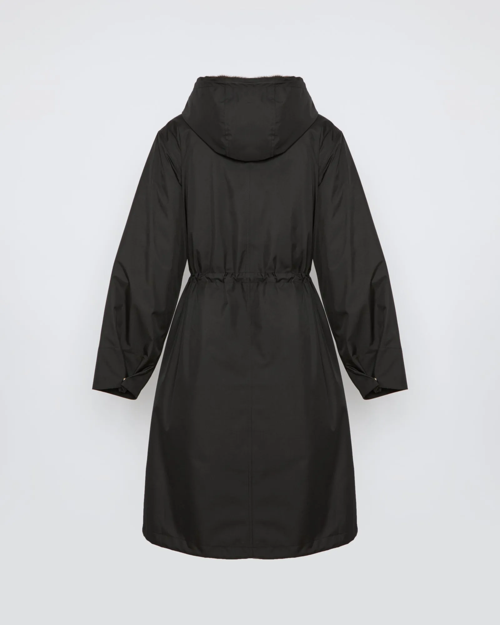 Parka longue en tissu technique imperméable avec fourrure de vison sold by Yves Salomon product image thumbnail 2