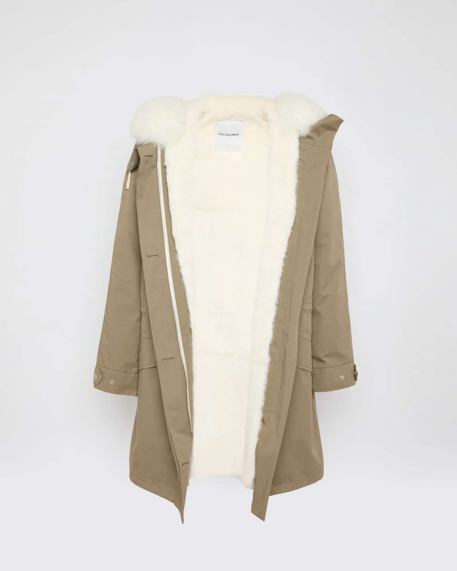 Parka iconique en coton mélangé et fourrure sold by Yves Salomon product image thumbnail 3