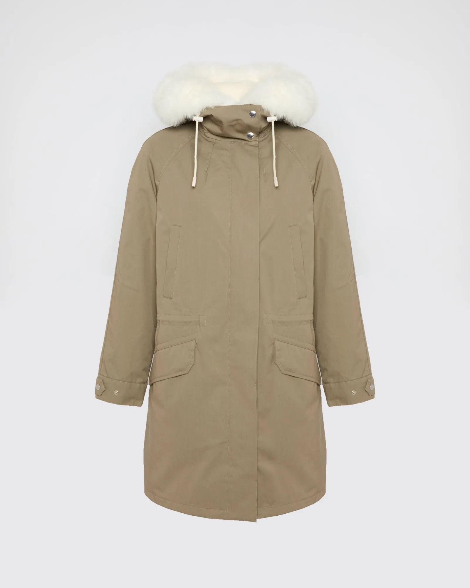 Parka iconique en coton mélangé et fourrure sold by Yves Salomon