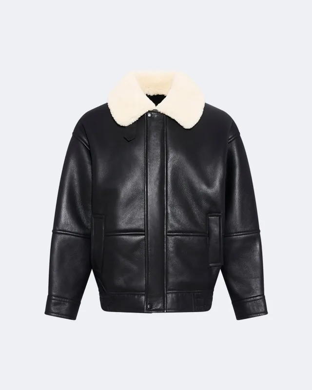 Bombardier en peau lainée mérinos sold by Yves Salomon