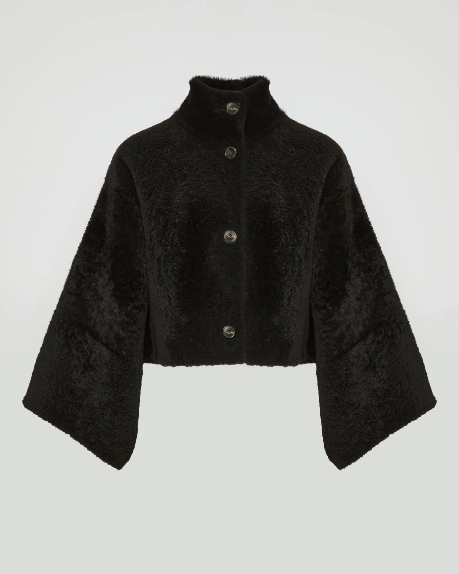 Veste ample en agneau façon astrakan sold by Yves Salomon