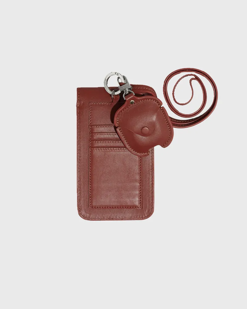 Étui de téléphone avec airpods amovible en cuir sold by Yves Salomon product image thumbnail 2