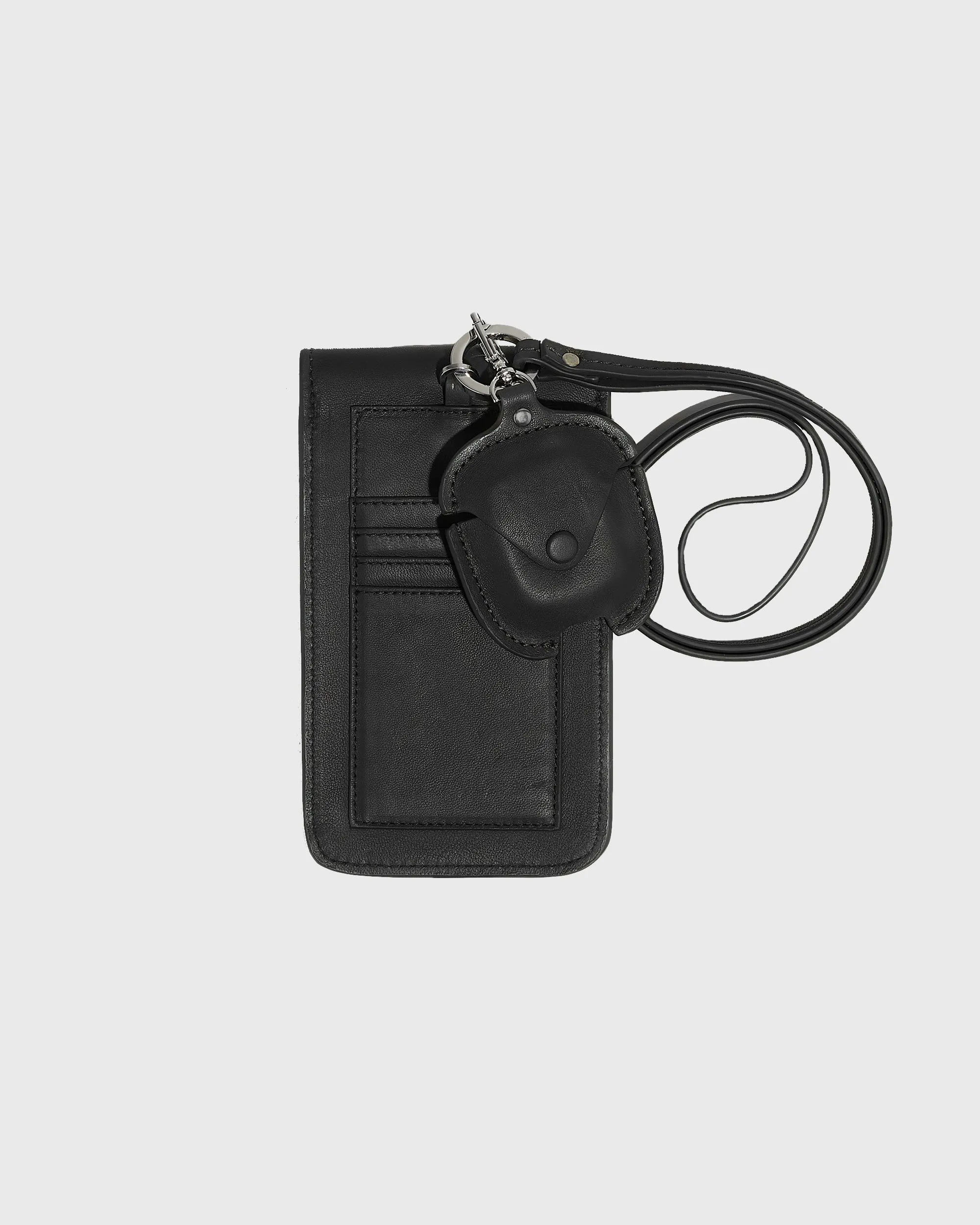 Étui de téléphone avec airpods amovible en cuir sold by Yves Salomon product image thumbnail 2