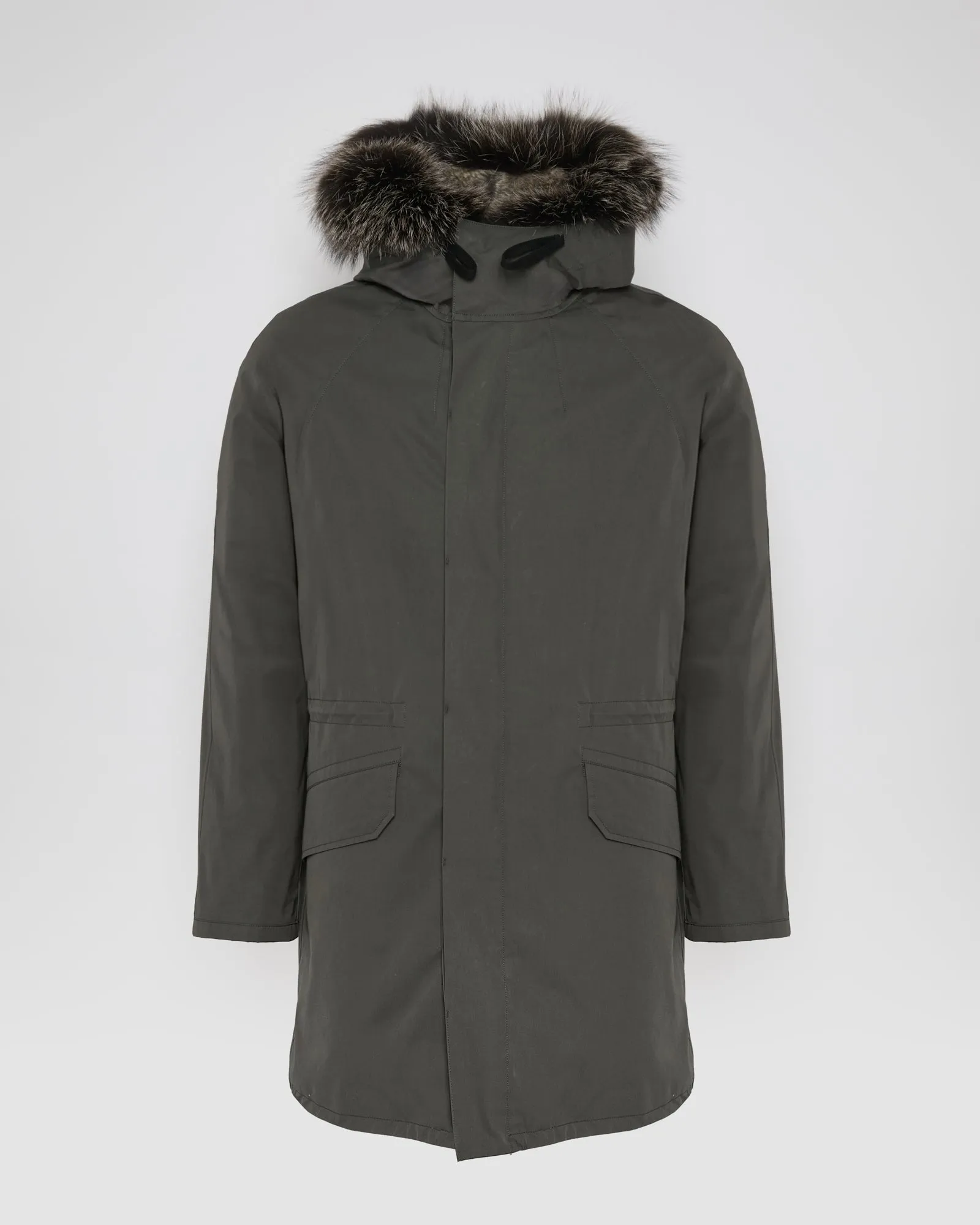 Parka iconique en coton mélangé avec fourrure de renard et lapin sold by Yves Salomon product image thumbnail 4