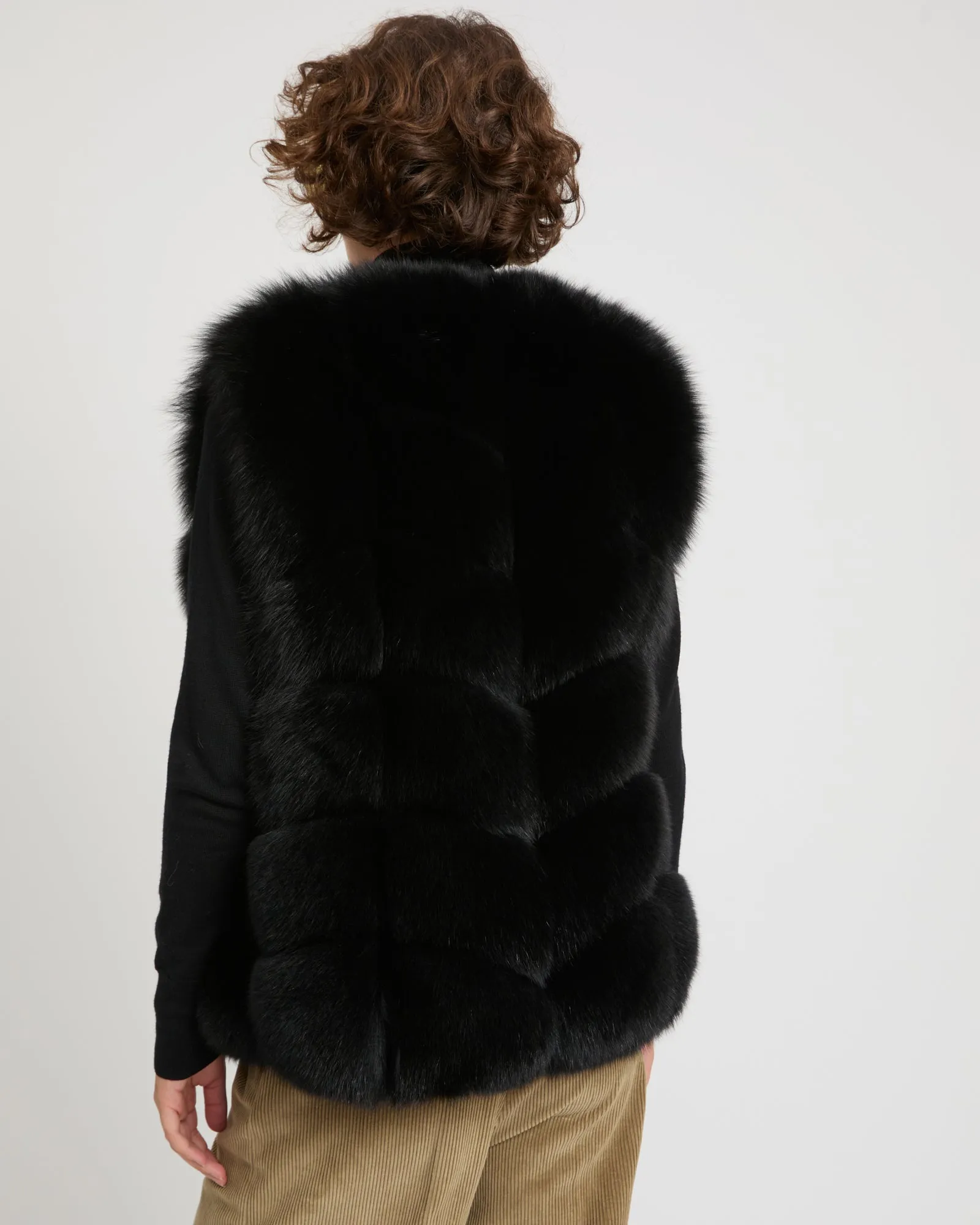 Gilet sans manches en fourrure de renard sold by Yves Salomon product image thumbnail 3