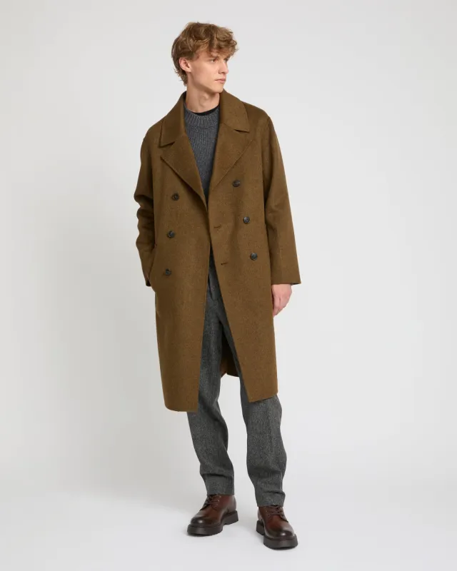 Manteau en tissu double-face lainage cachemire made by Yves Salomon