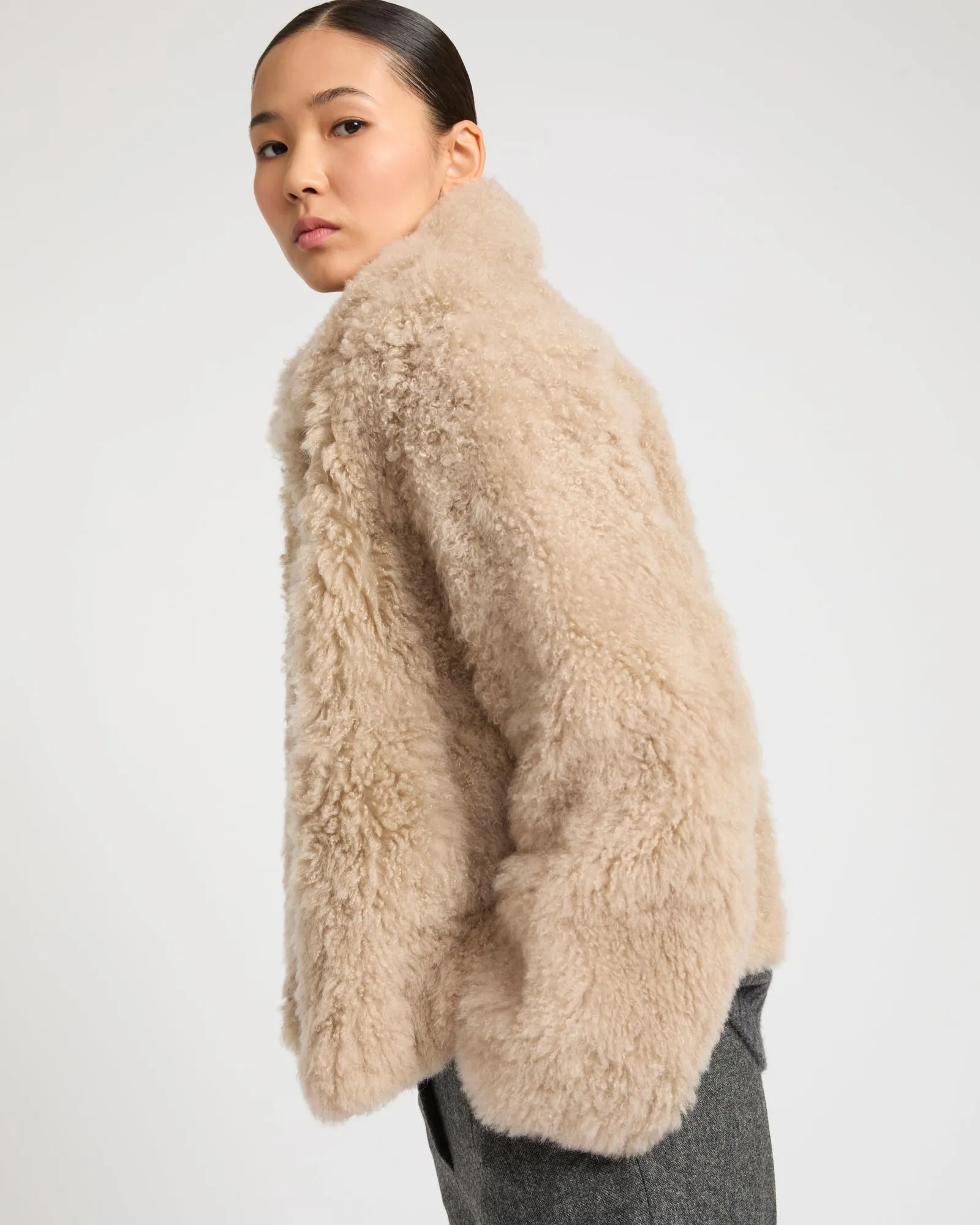 Veste en agneau cachemire et maille Mérinos sold by Yves Salomon product image thumbnail 4