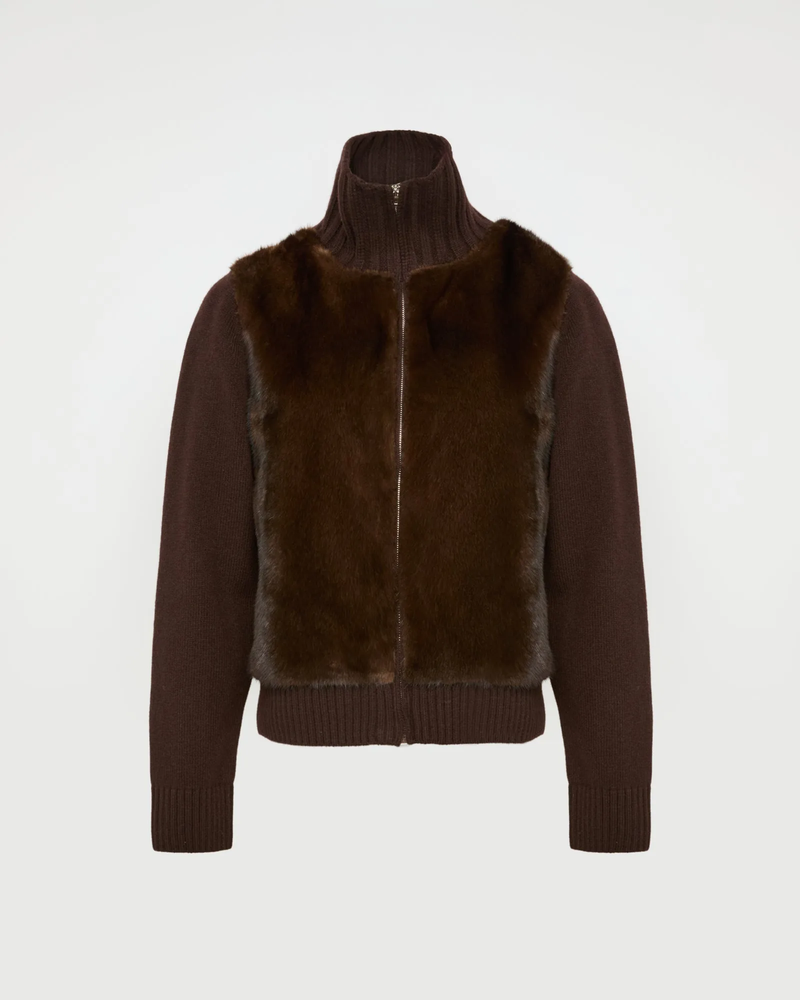 Veste en fourrure de vison et maille Mérinos sold by Yves Salomon product image thumbnail 5