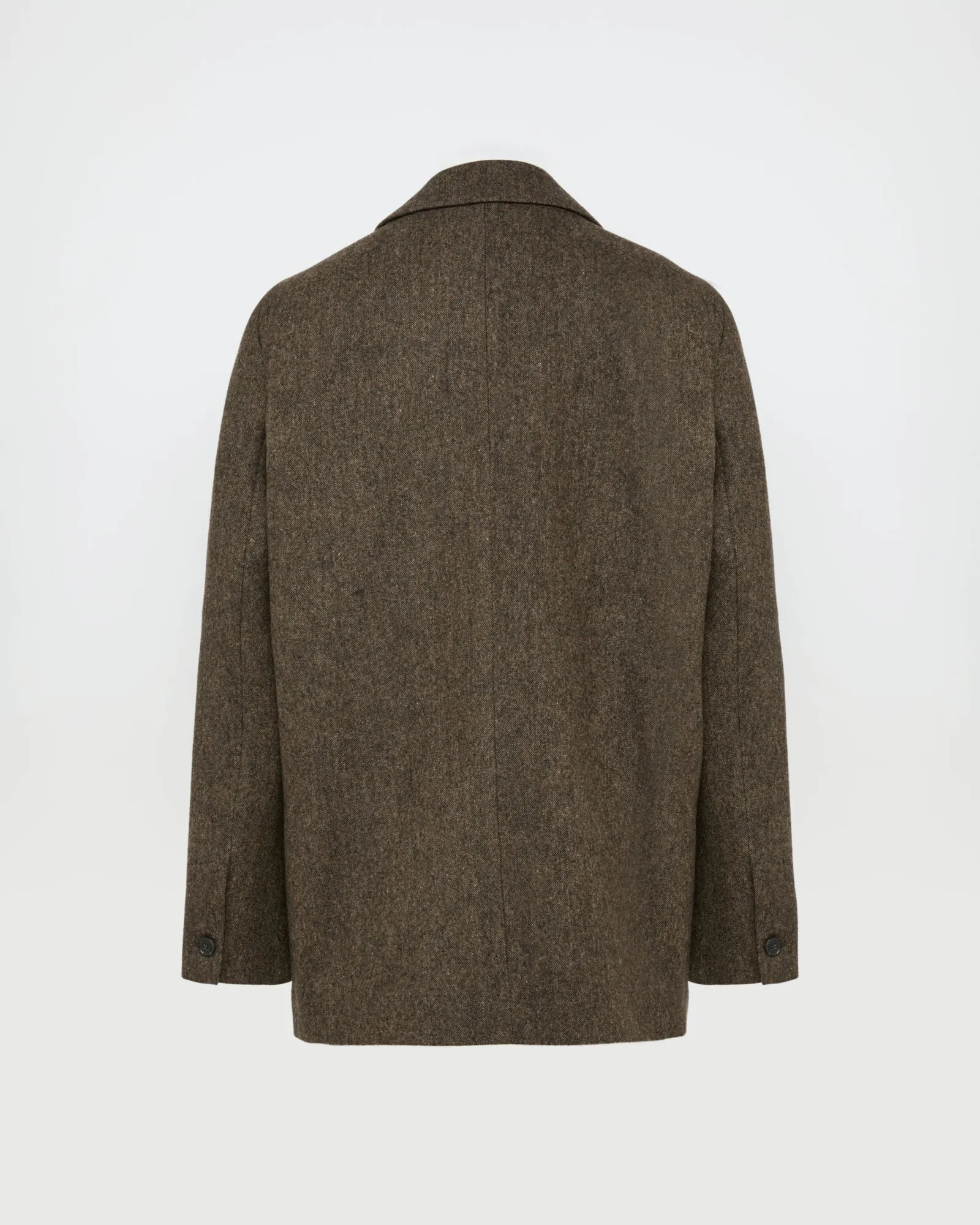 Veste tailleur oversized en flanelle sold by Yves Salomon product image thumbnail 5