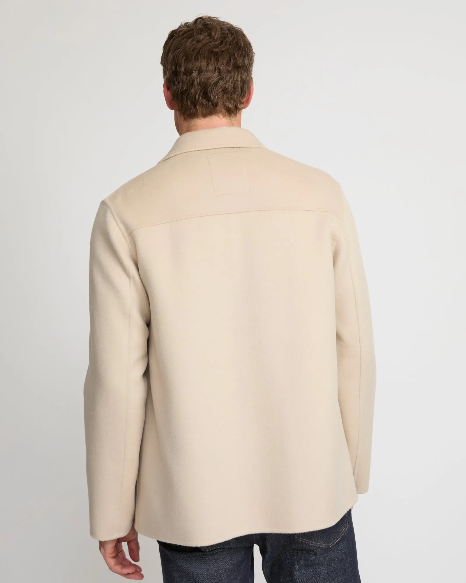 Veste workwear en tissu double-face laine-cachemire sold by Yves Salomon product image thumbnail 4