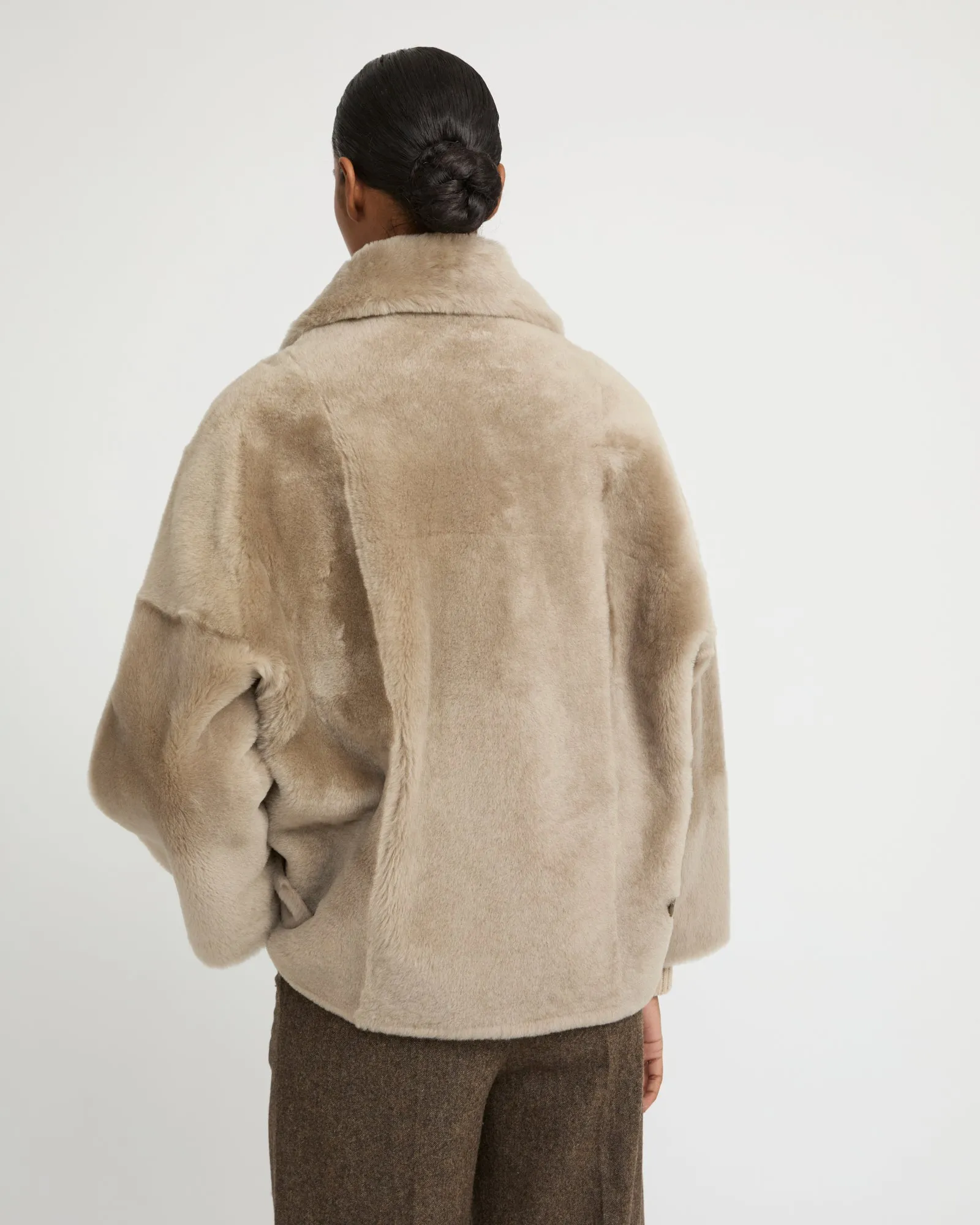 Veste caban en peau lainée sold by Yves Salomon product image thumbnail 4