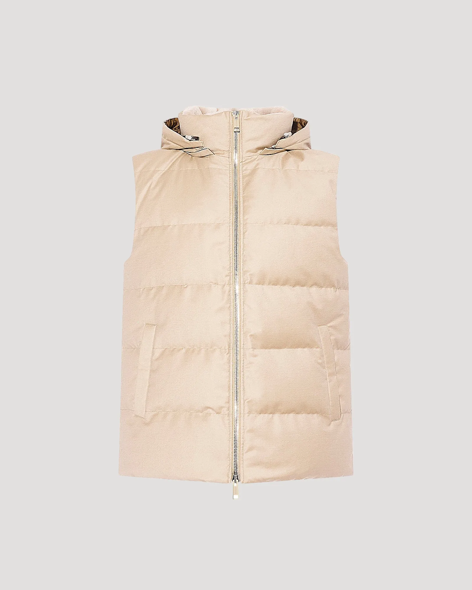 Gilet doudoune en tissu imperméable Loro Piana avec col en fourrure de vison sold by Yves Salomon product image thumbnail 5