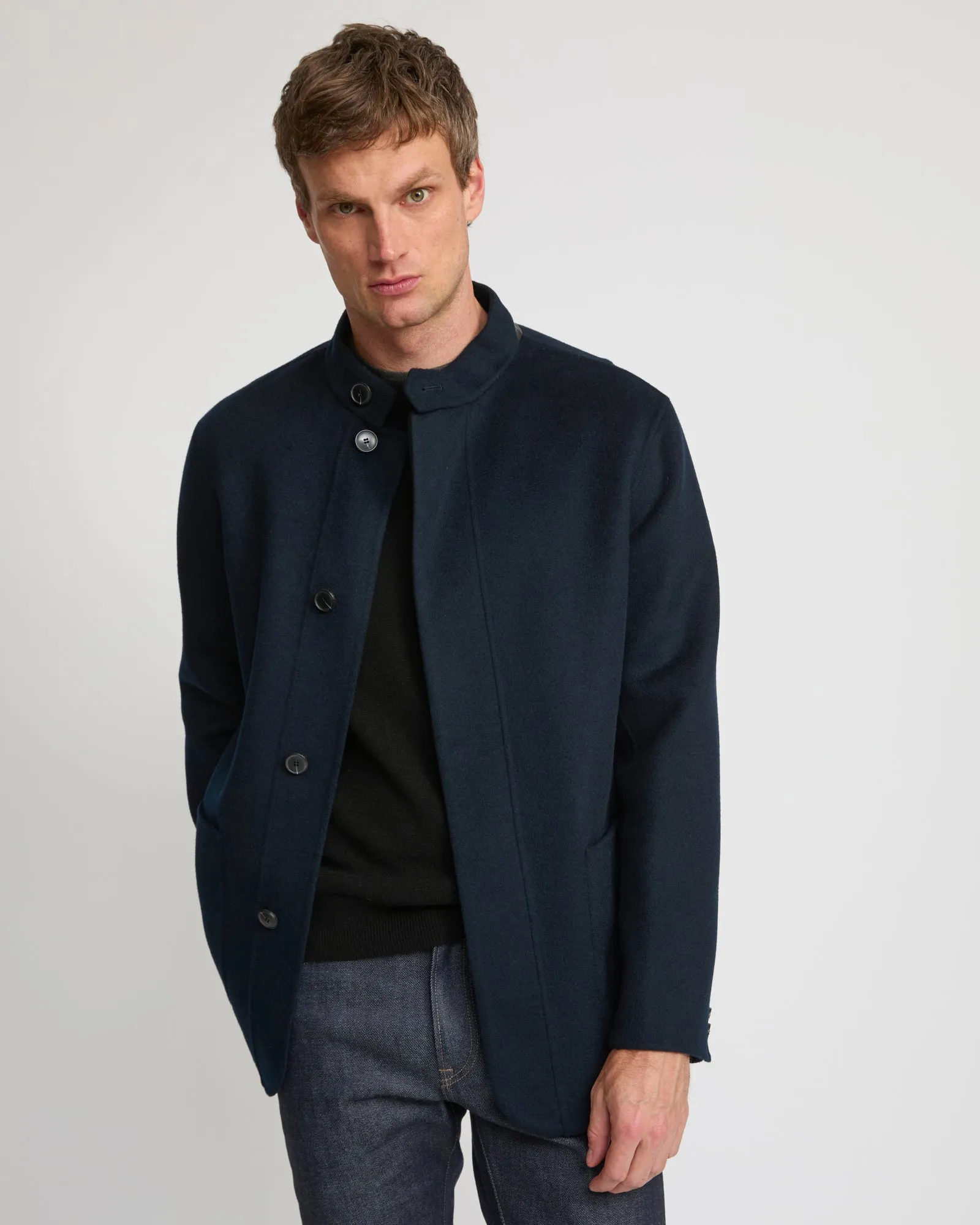 Blazer en tissu double face laine et cachemire sold by Yves Salomon product image thumbnail 4