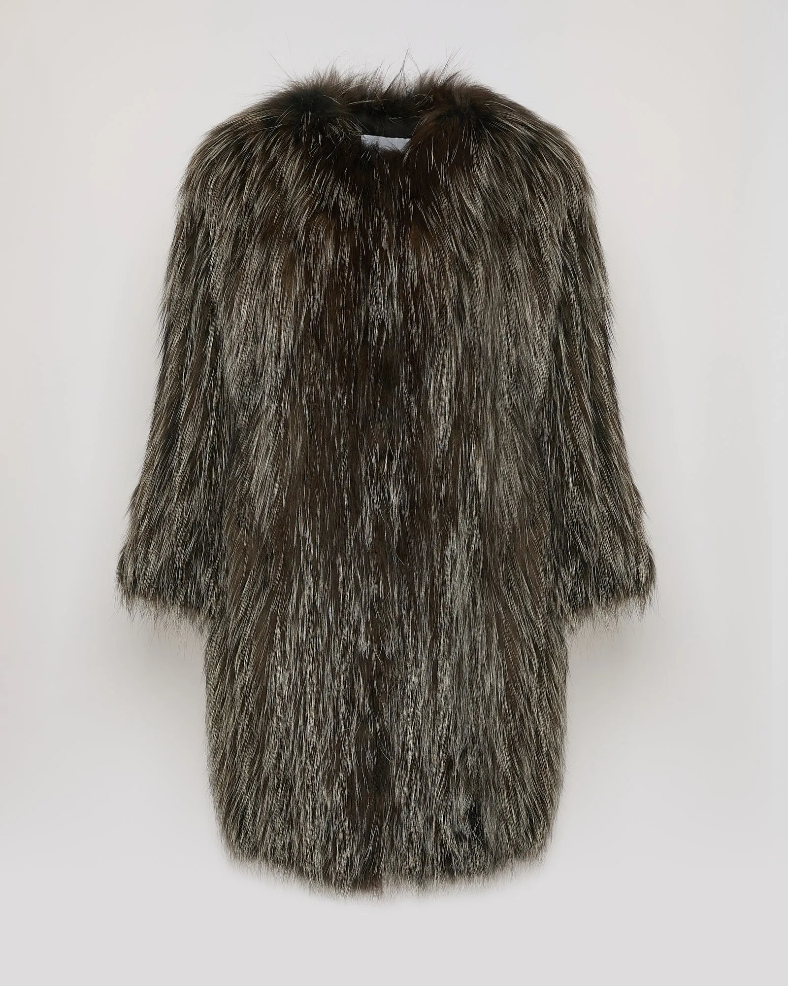 Veste longue en fourrure de renard tricoté sold by Yves Salomon product image thumbnail 5