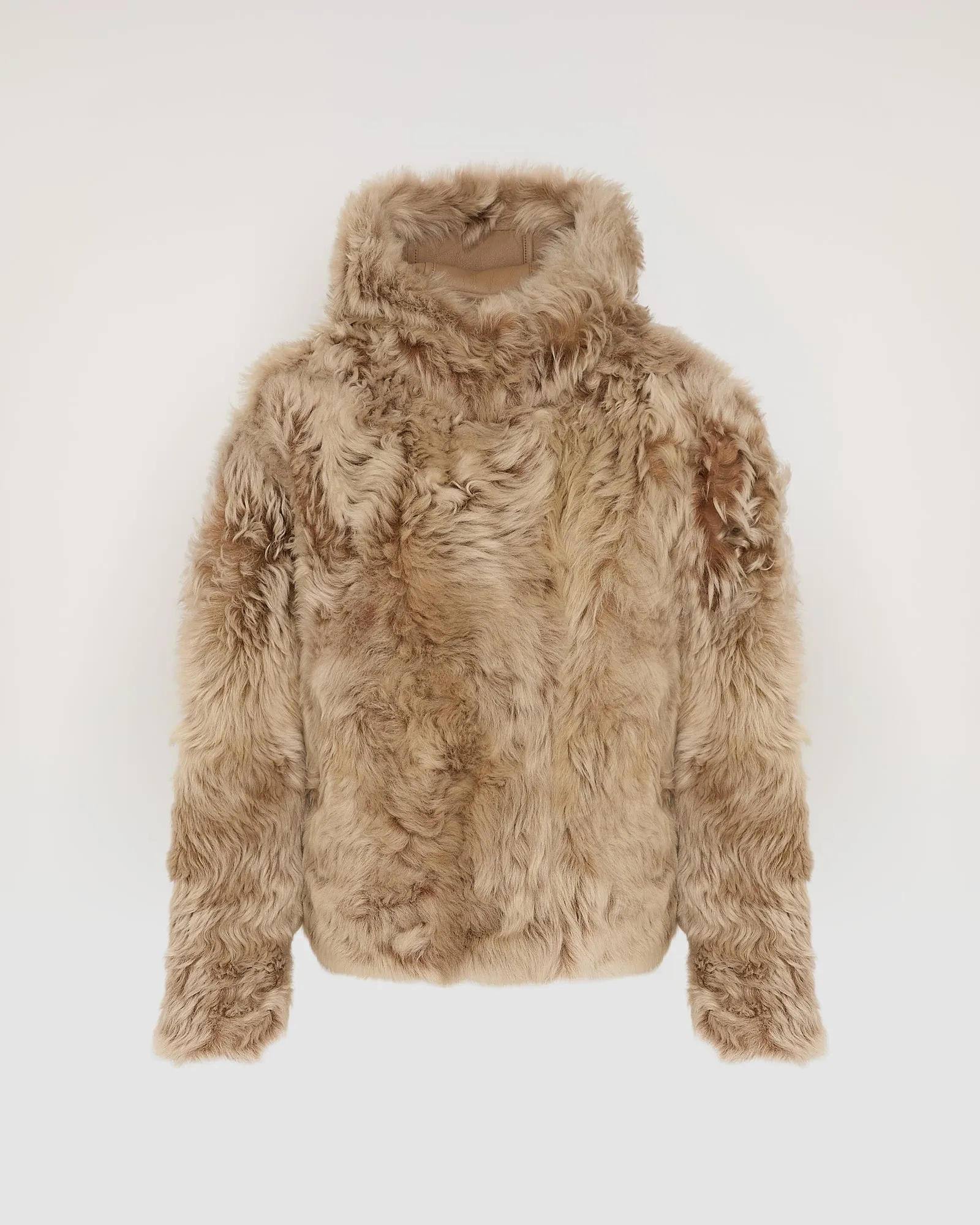 Veste courte à capuche en agneau de Toscane Folk sold by Yves Salomon product image thumbnail 5