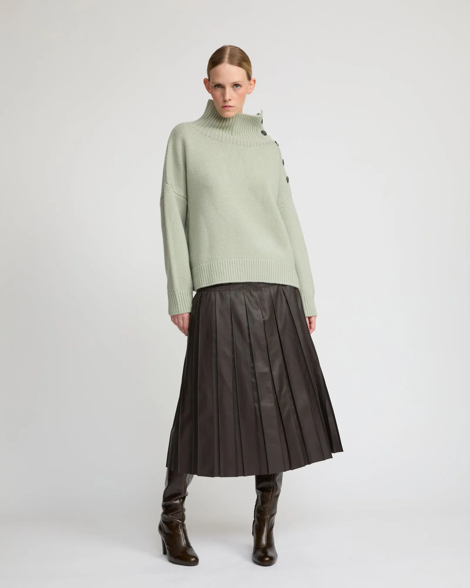 Pull oversize en maille lainage cachemire sold by Yves Salomon product image thumbnail 2