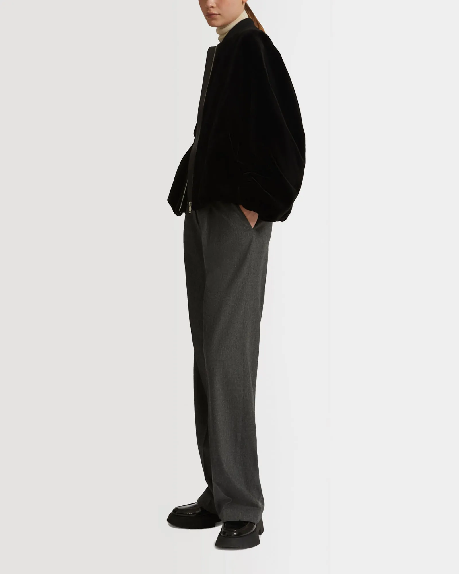 Veste bombers en fourrure de vison rasé sold by Yves Salomon product image thumbnail 2