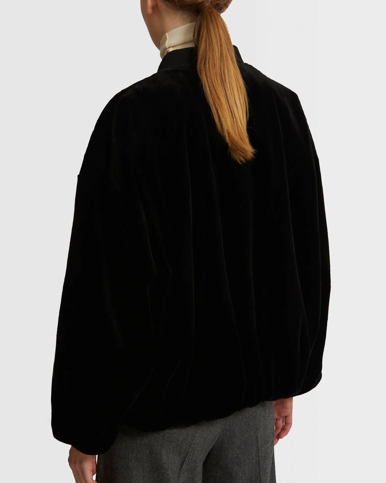 Veste bombers en fourrure de vison rasé sold by Yves Salomon product image thumbnail 5