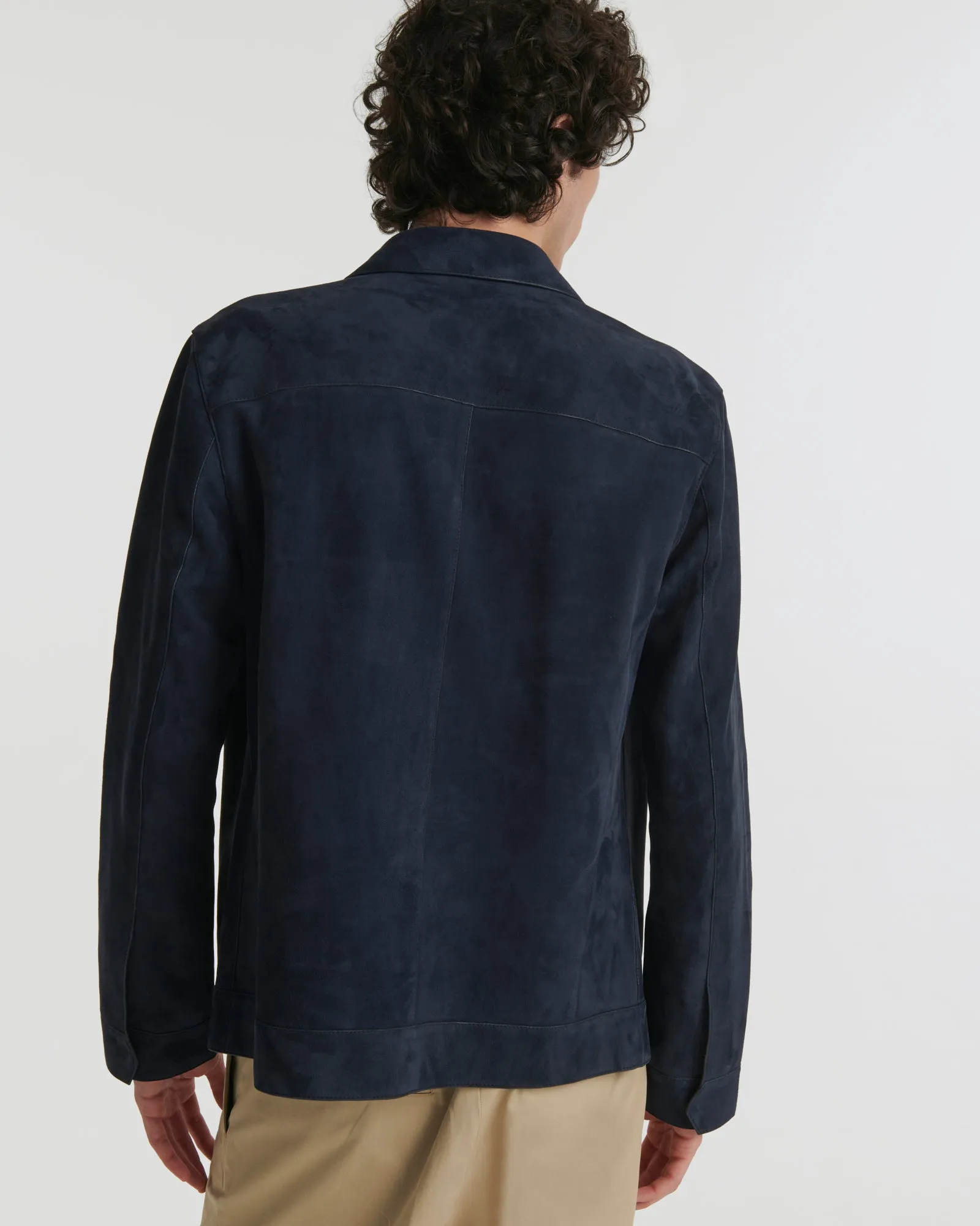 Veste en cuir velours double face envers nappa sold by Yves Salomon product image thumbnail 4